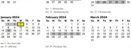 Cobb County School District Calendar 2023-2024