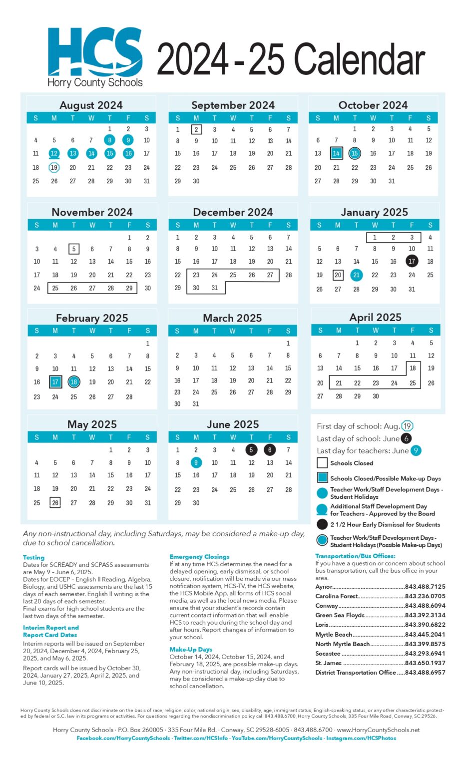 Horry County Schools 2025 Calendar Tyler Connor