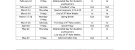 Tipton County School Calendar 24