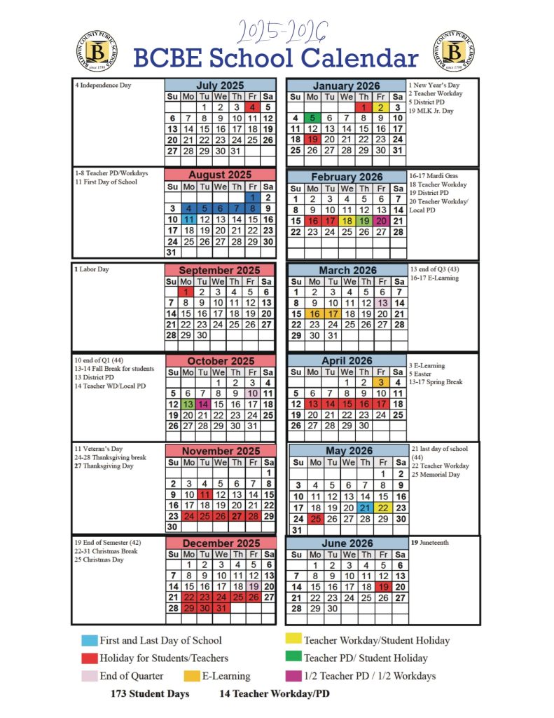 Baldwin County Public Schools Calendar 2025