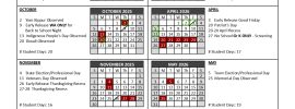 Westford Public Schools Calendar